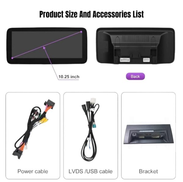 Mercedes G class 2004-11 android screen 12.5'' - Image 3